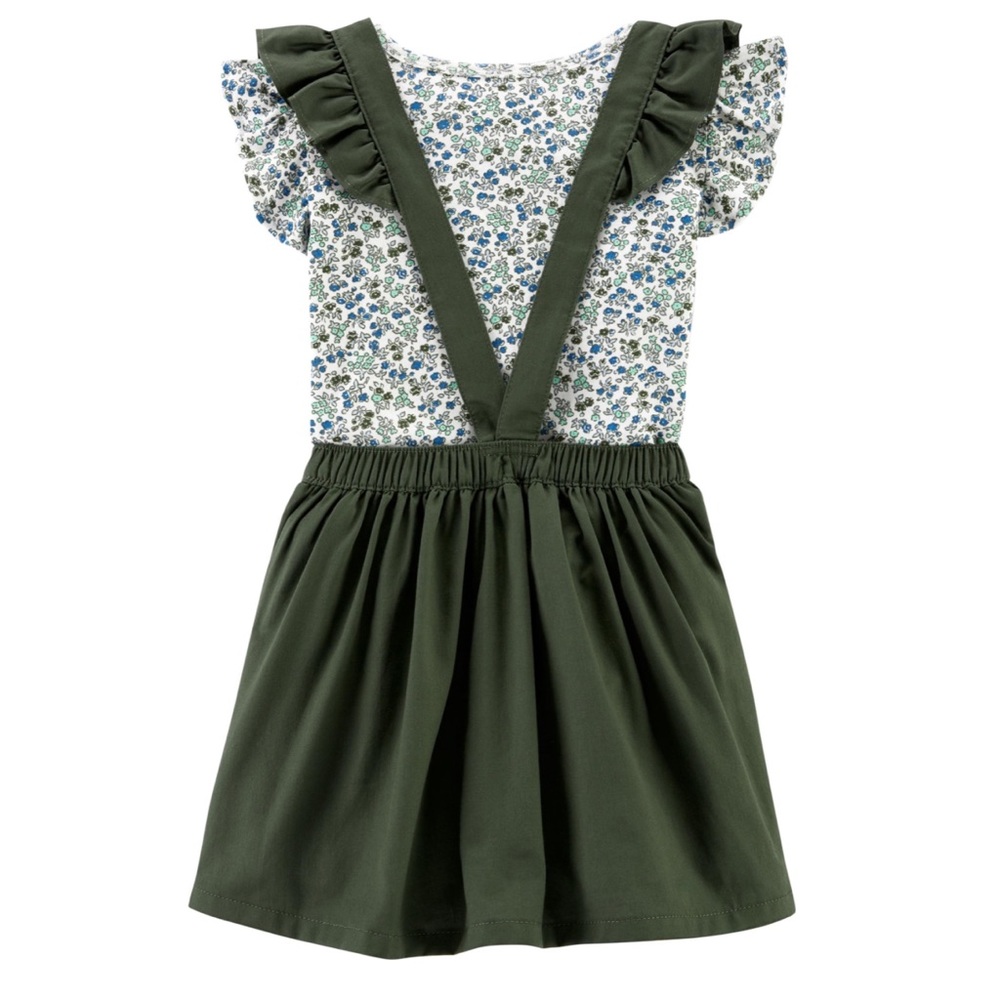 Carter’s 2-piece Floral Pinafore Dress - Picture 6 of 13